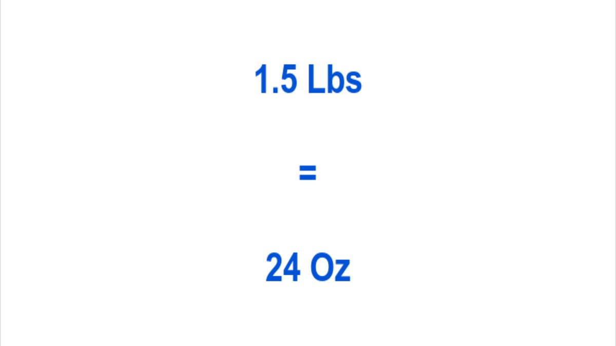 How to Calculate 1.5 lbs to oz?