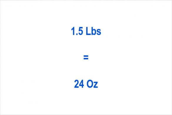 How to Calculate 1.5 lbs to oz