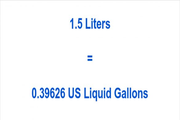 How to Calculate 1.5 liters to gallons_