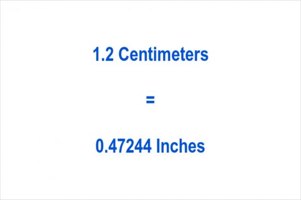 How to Convert 1.2 Centimeters to Inches
