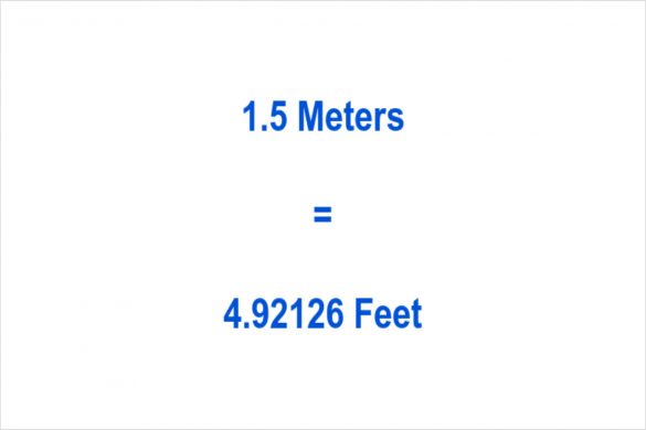 How to Convert 1.5 Meters to Feet_