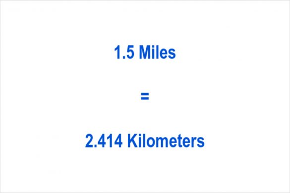 How to Convert 1.5 Miles to Kilometers_