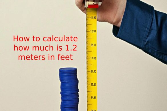 How to calculate how much is 1.2 meters in feet