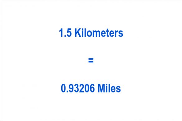 How to convert 1.5 kilometres to miles_