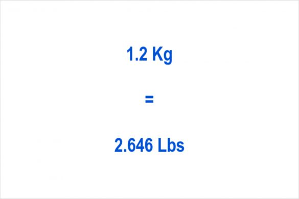 How to convert1.2 kg to lbs